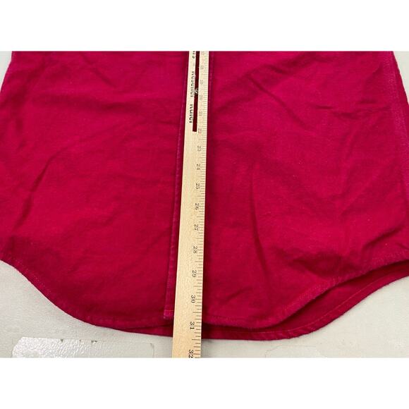 VINTAGE Carhartt Mens Medium Double Pocket Chamois Flannel Button Shirt USA 90s - Picture 7 of 12